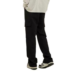 Pantalones de Moda Casual al por Mayor, 100% Algodón, Corte Recto, Ajustados, con Cordón, Múltiples Bolsillos, Pantalones Cargo, Pantalones Deportivos para Hombre - Product Image 5