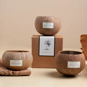 Coconut Shell Aromatherapy <b>Candle</b> <b>Gift</b> <b>Set</b> Ambient Niche Premium Creative Fragrance Bedroom Birthday <b>Gift</b> Souvenir Decor - Product Image 1
