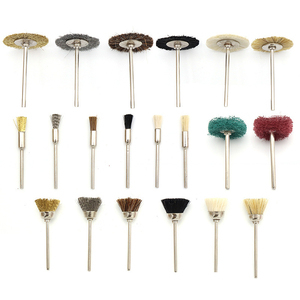 Brosse de polissage en <span class=keywords><strong>nylon</strong></span>, roue de polissage pour bijoux, brosse coupelle en fil de laiton 2,35 mm/3 mm, brosse abrasive à poils, tête de polissage en tissu - Product Image 1