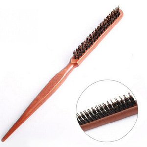 Peigne à barbe et moustache à trois rangées de poils, avec queue pointue, outil de coiffage volumisant pour hommes, pour l'entretien des cheveux - Product Image 1