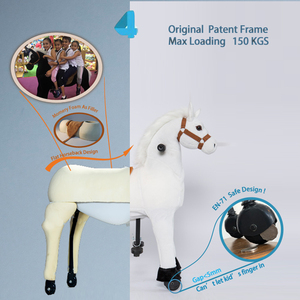 Mô Hình Cử Động Có Thể Đi Xe Tay Ga Động Vật Trong Trung Tâm Mua Sắm, Đồ Chơi Động Vật Cho Trẻ Em Và Người Lớn Công Viên Giải Trí Bằng Vải Nhung Lông 100-500Kg - Product Image 5