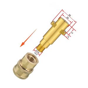 Pour <span class=keywords><strong>Karcher</strong></span> série K accessoires 1/4 adaptateur mousse Pot connecteur alliage d'aluminium et plastique voiture outils de nettoyage transfrontalier en gros - Product Image 1