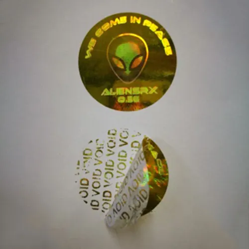 Leegte Holografische Verzegelde Seal Labels 3D Laser Hologram Veiligheid Verpakking Stickers