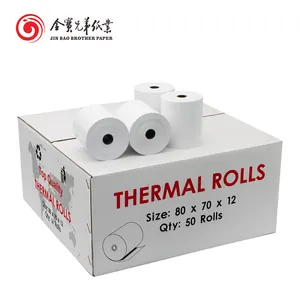 Cash Roll Featured Factory 80mm 57mm Thermal Paper Cash Register Paper Roll For Receipt POS ATM Bank