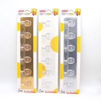 Crochets classiques personnalisés en acier inoxydable 304 à double niveau Matériau PP mural sans perçage pour le nettoyage et l'utilisation thermique des pots