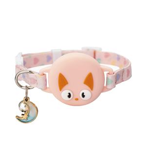 Collar Ajustable para Cachorros con Luz en la Oscuridad, con Funda Impermeable <span class=keywords><strong>de</strong></span> Silicona y Nailon para AirTag, Campana Reflectante para Gatos Pequeños - Product Image 5