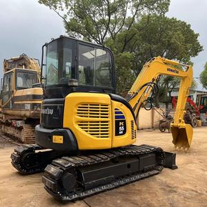 Maquinaria de construcción de ingeniería barata China Shanghai Yard 5 toneladas 2018 año Micro usado Komatsu PC55MR Mini excavadora Exca - Product Image 1