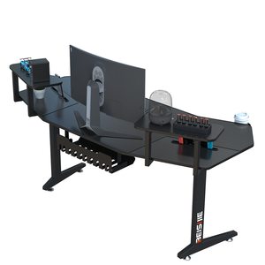 <span class=keywords><strong>Bureau</strong></span> <span class=keywords><strong>gamer</strong></span> BEISIJIE en fibre de carbone, noir, avec grandes ailes en forme d'aile, RGB, <span class=keywords><strong>pas</strong></span> <span class=keywords><strong>cher</strong></span> - Product Image 2
