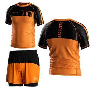 Maillots de compression à séchage rapide personnalisés Nogi Jiu Jitsu MMA pour hommes, vêtements de fitness sublimés à manches courtes - Product Image 1