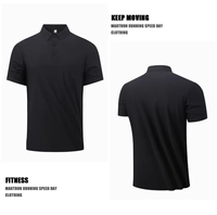 Polo homme à manches courtes personnalisé avec logo, style business décontracté, uni et sans coutures