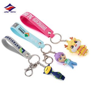 Porte-clés en PVC en forme de poupée licorne, pendentif de <span class=keywords><strong>sac</strong></span>, de couleur arc-en-ciel, 3D, petit cheval jaune, - Product Image 5