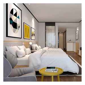 Lit double King Size en bois de gros bon marché Tête de lit en cuir <span class=keywords><strong>Chambre</strong></span> principale Ensemble de meubles de <span class=keywords><strong>chambre</strong></span> à coucher moderne en Mdf complet de luxe - Product Image 6