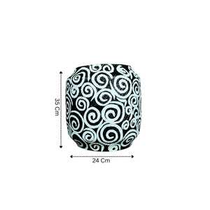 Maceta Decorativa para Interiores, Porta Plantas Elegante en Negro para Decoración del Hogar, Oficina, Sala de Estar - Product Image 3