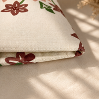 Coussins de siège ronds d'extérieur 100% lin, coussins de canapé, coussin de chaise, coussin de sol imprimé floral personnalisé, fabricant