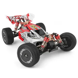 WL 1/14 पैमाने मिश्र धातु बिजली रेसिंग छोटी गाड़ी कार 60km/एच 144001 WL खिलौने 4WD उच्च गति आर सी कार