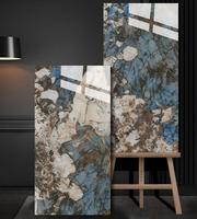 Carrelage mural en porcelaine Blaze Build à texture de pierre brute 600x1200, finition brillante, épaisseur 9 mm, garantie 5 ans, design moderne pour salle d'exposition