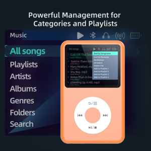 Innioasis 128GB Classic Y1 MP3 Player mini Walkman reproductor mp3 with FM Radio MP4 Audio Ebook Reaker - Product Image 2