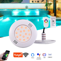 Lumières LED multicolores à commande Wi-Fi, décoration, lumière LED pour piscine, système Tuya, compatible avec Google Play et les appareils musicaux