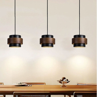 Wabi Sabi Petites lampes suspendues haut de gamme Nordic Minimalist Black Stone LED Lighting pour Home Restaurant Bar AC 85-265V