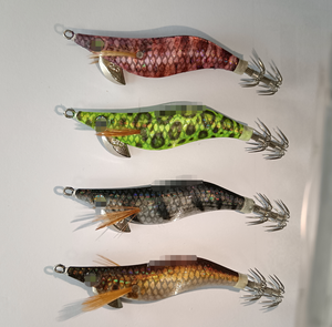 Señuelo de Pesca de Calamar Japonés Luminoso UV de Hundimiento Lento 1.5 1.8 #   2.2 #   2.5 #   3.0 #   3.5 #   <span class=keywords><strong>4.0</strong></span> #   Camarones <span class=keywords><strong>Egi</strong></span> de Plástico Duro para Pesca en Agua Salada - Product Image 1
