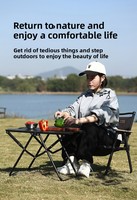 Table pliante tactique multifonctionnelle IGT légère et portable en acier au carbone pour camping en extérieur, à montage rapide