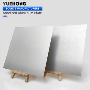 Geborsteld aluminiumlegering plaat goudkleurig 0,6 0,8 1 2 mm gecoate oppervlakte snijwerk wandbekleding composiet haarlijn afwerking panelen Yue - Product Image 1