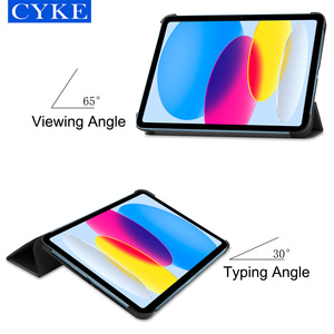 CYKE – housse de tablette triple 10e génération en cuir Pu, <span class=keywords><strong>coque</strong></span> rigide 10.9 pouces pour <span class=keywords><strong>Apple</strong></span> <span class=keywords><strong>Ipad</strong></span> 10 10.9 2022 - Product Image 3