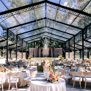 Outdoor Aluminium Large Transparent Clear Roof Church Wedding Wed Marque Venue Frame Atrium <strong>Tent</strong> <strong>for</strong> Events Party Glass <strong>Tent</strong> - Product Image 1