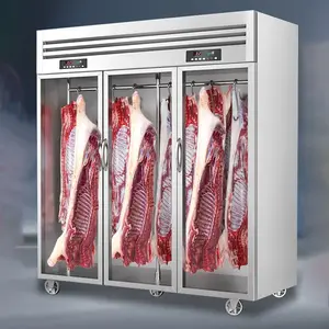 Armadietto per carne da appendere grande armadio da esposizione refrigerato verticale di montone di manzo