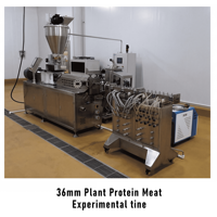 Nieuwe Twin Screw Extruder Machine voor de productie van getextureerde eiwitproducten, zoals erwtenproteïne en tarwe-soja HMMA productielijn