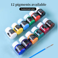 Ensemble d'art Giorgione 6618-12C pour aquarelle, acrylique, huile sur toile, peinture DIY, comprend toile en tissu, toile en verre, toile pour affiche