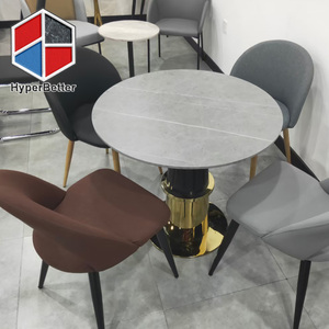 黑色郁金香底座灰色烧结石桌 - Product Image 2