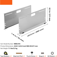 Outil d'alignement de roues de haute qualité, lot de 2 plaques d'alignement en acier inoxydable pour la mesure de l'angle des roues