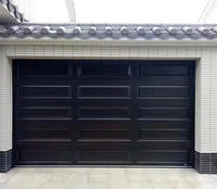 Porte de garage à enroulement en alliage d'aluminium moderne, anti-effraction, ouverture latérale électrique, directement de l'usine, pour villa
