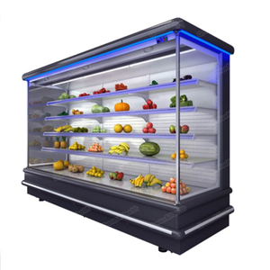 Los supermercados/marcados utilizan refrigeradores abiertos de estilo europeo para exhibir y almacenar frutas, verduras y alimentos. - Product Image 5