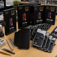 Rakitan Layar OLED FHD 3D Touch True Tone untuk iPhone 13 13 Pro 13 Pro Max 12 Pro Max Modul Layar Suku Cadang Perbaikan Face ID