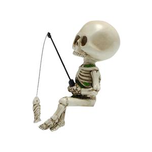 Petit ornement de crâne en résine pour étang jardin bonsaï décor paysage accessoire décoratif - Product Image 5