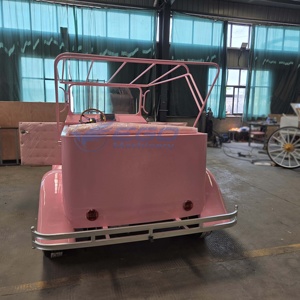 Luxury <b>Pink</b> Vintage Sightseeing <b>Car</b> <b>Electric</b> Classic Vintage <b>Car</b> for Resort Shuttle <b>Car</b> Can Be Customized - Product Image 5