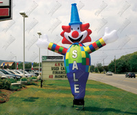 Zhenmei Publicité Gonflables Clown Air Dancer avec 2 Jambes Ballon À Air Chaud Dessin Animé Modèle Bouteilles Arche D'entrée