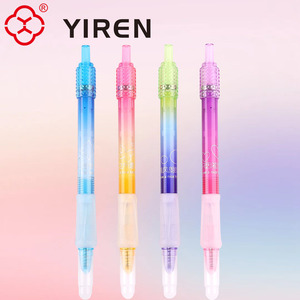 YIREN Rhinestone decorado gradiente bolígrafos cuerpo transparente palabras inspiradoras chicas favoritas - Product Image 3