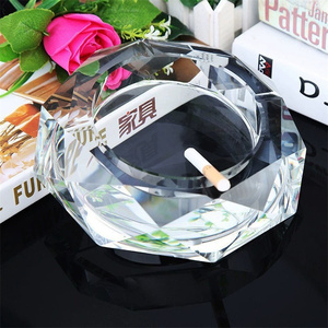 Cendrier en cristal de verre à revêtement gris octogonal pour cigarettes <span class=keywords><strong>ou</strong></span> cigares de haute qualité - Product Image 4
