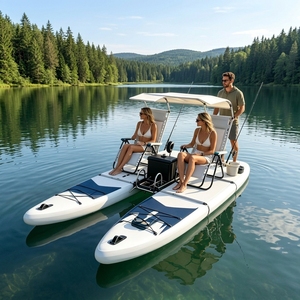 Planche de <span class=keywords><strong>Paddle</strong></span> <span class=keywords><strong>Gonflable</strong></span> de Pêche Grande Planche à Pagaie avec Siège Kayak Planche de Pêche <span class=keywords><strong>Gonflable</strong></span> SUP Vente en Gros Catamaran de Pêche - Product Image 1