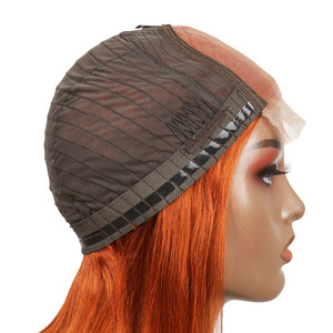 Parrucca Lace Frontal 13x4 <span class=keywords><strong>Senza</strong></span> Colla di <span class=keywords><strong>Capelli</strong></span> Umani Brasiliani Colore #350, Parrucche Arancioni in Vendita - Product Image 6