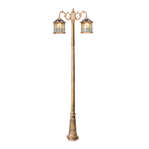 Design antico giardino decorativo in alluminio paesaggio solare luce stradale cortile esterno impermeabile illuminazione stradale - Product Image 6