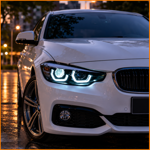 Para <span class=keywords><strong>BMW</strong></span> <span class=keywords><strong>Serie</strong></span> <span class=keywords><strong>1</strong></span> F20 F21 2015-2018, Actualización Facelift al Estilo M3 Competition 2023, Conjunto de Faros Delanteros Bi-LED Hexagonales con DRL - Product Image 6