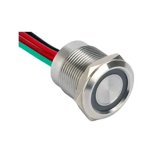 Yeni sıcak 12V Push button elektrikli dokunmatik aydınlatmalı ışık Led Dimmer anahtarı ile 150mm tel