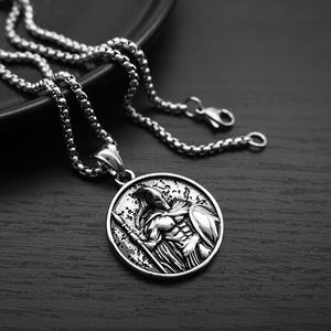 Collares de joyería de moda con colgante impermeable de acero inoxidable sin deslustre Vintage <span class=keywords><strong>Valor</strong></span> para hombres al por mayor 2025 - Product Image 2