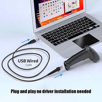 YHDAA 2D CMOS Scanning Gun Support OEM Lector De Código De Barras USB Wired Barcode Reader Scanner para sistema Pos