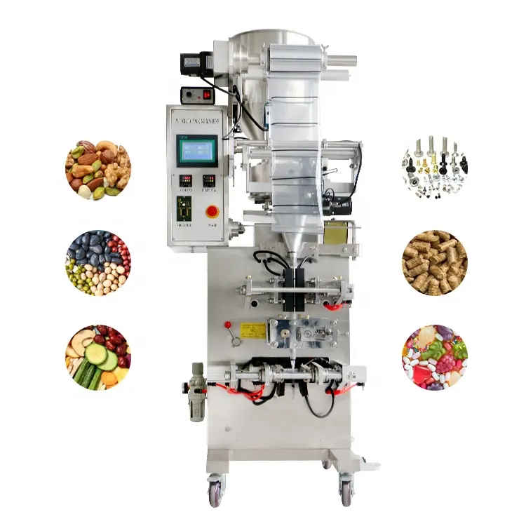 Bowei Automatic 4 Side Bag Desiccant Fertilizer Granular Food Weighing Packing Form Fill Seal Machine Bagger