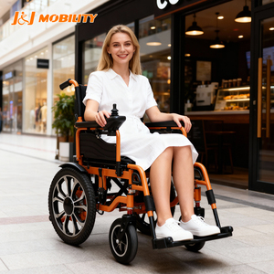Fauteuil roulant électrique pliant avec contrôleur de manette sans fil T014-50111 de puissance de fauteuil roulant motorisé pliable de 150 kg - Product Image 1